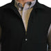 Soft Shell Vest Black with Black Trim