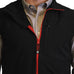 Soft Shell Vest Black with Red Trim