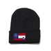 Black Beanie with Georgia Flag Patch by State Traditions