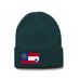 Forest Green Beanie with Georgia Flag Patch by State Traditions
