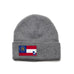 Heather Gray Beanie with Georgia Flag Patch by State Traditions