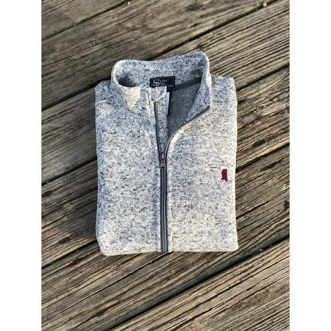 Mississippi Starkville Heather Sweater Jacket Grey