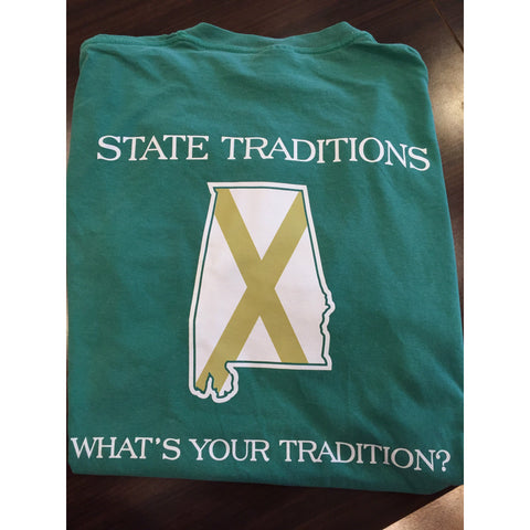 Alabama Traditional T-shirt  Green and Gold