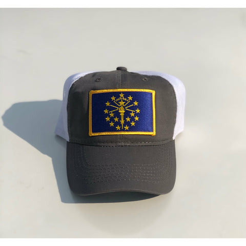 Indiana Flag Trucker Hat Navy