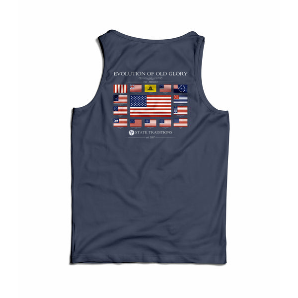 Old Glory Tank Top Blue Jean