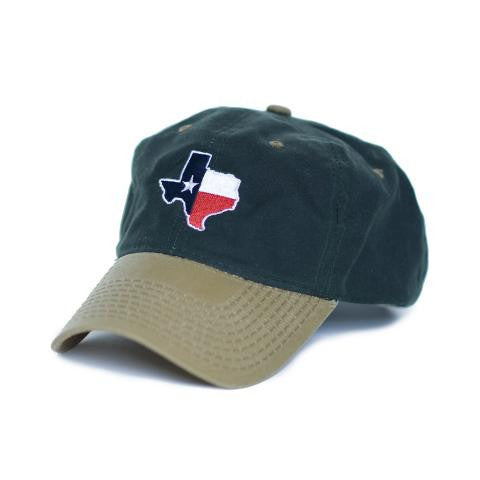 Texas Traditional Hat Waxed Canvas Green w/ Tan