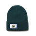 Forest Green Beanie with West Virginia Flag Patch by State Traditions, WV Beanie, West Virginia Toboggan, 